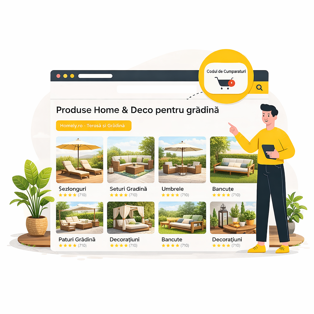Adaugare produse cos Homely.ro